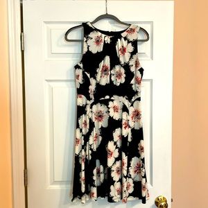 Navy, white, pink sundress